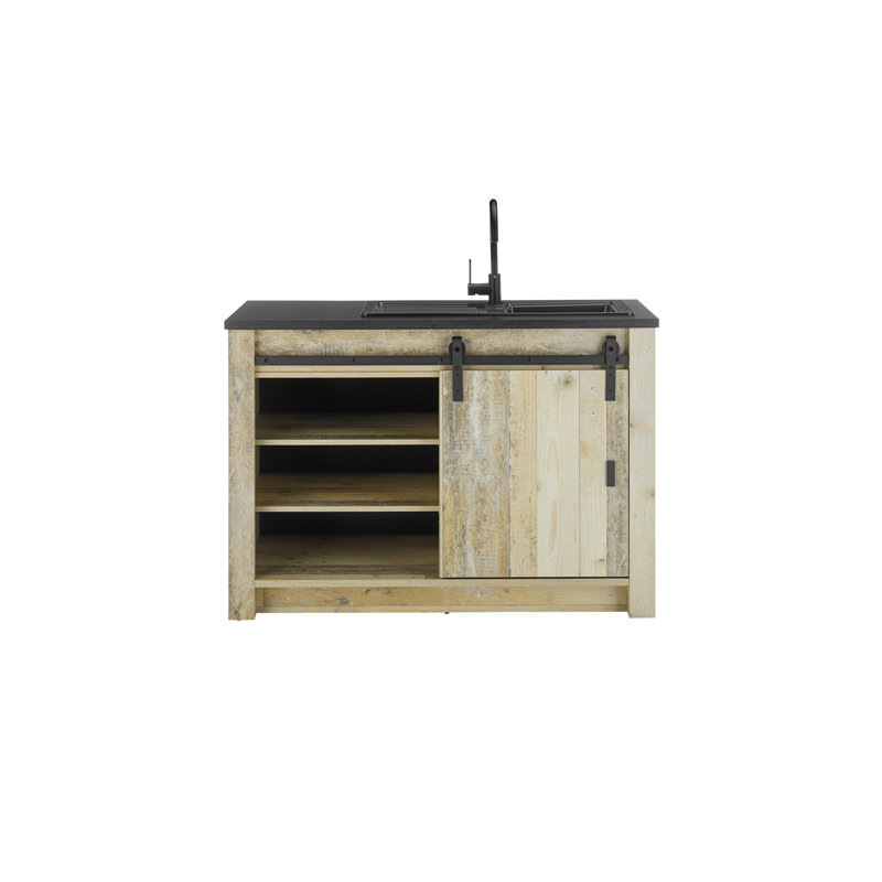 93cm Kitchen Pantry, Natural
