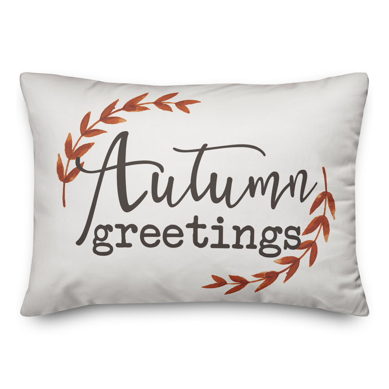 Coussin lombaire de voeux d’automne viens