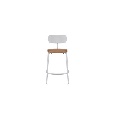 Khylia Upholstered Counter Stool with Metal Frame