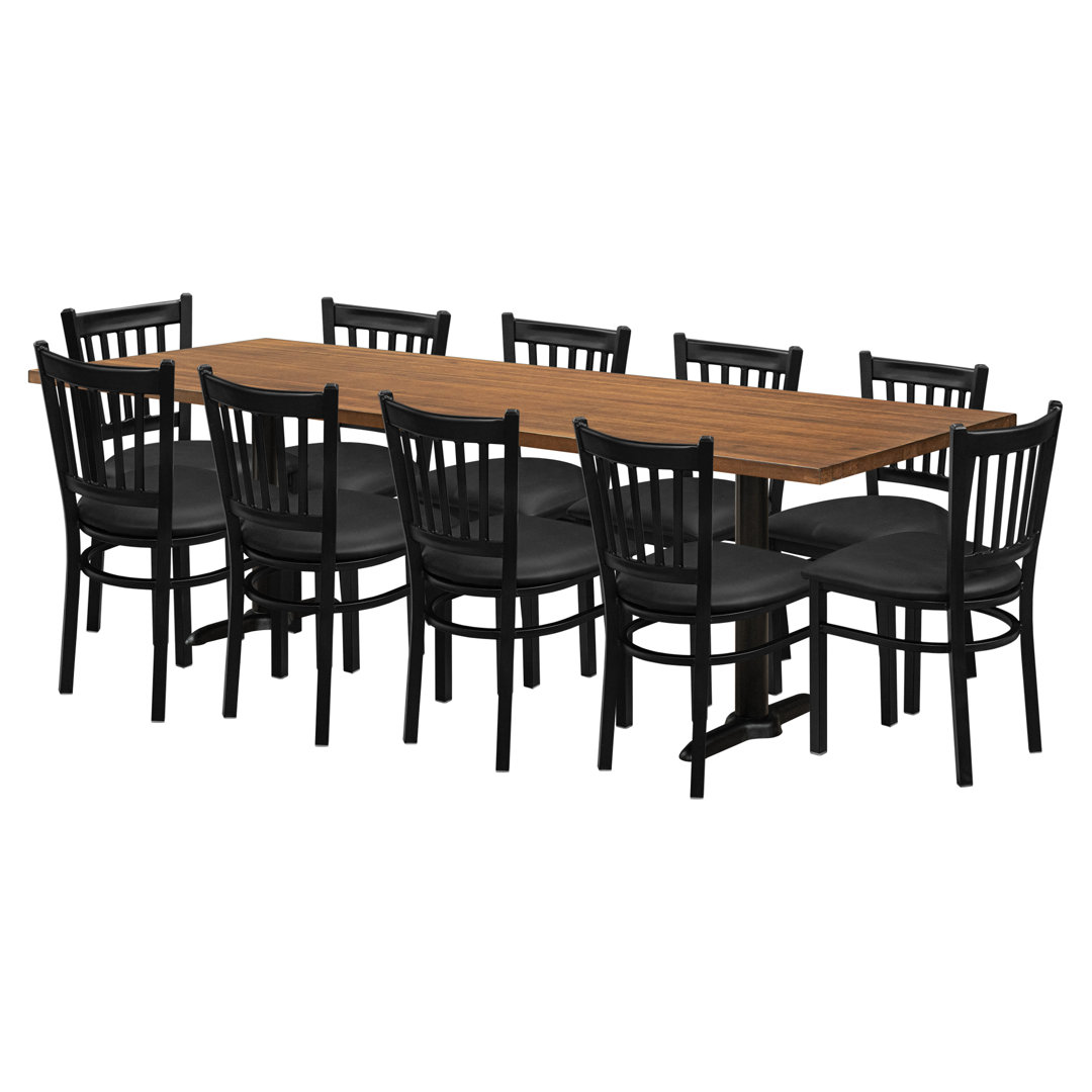 10 - Person Solid Wood Top Legs Dining Set Restaurant Furniture by Barn Furniture Table Top 
