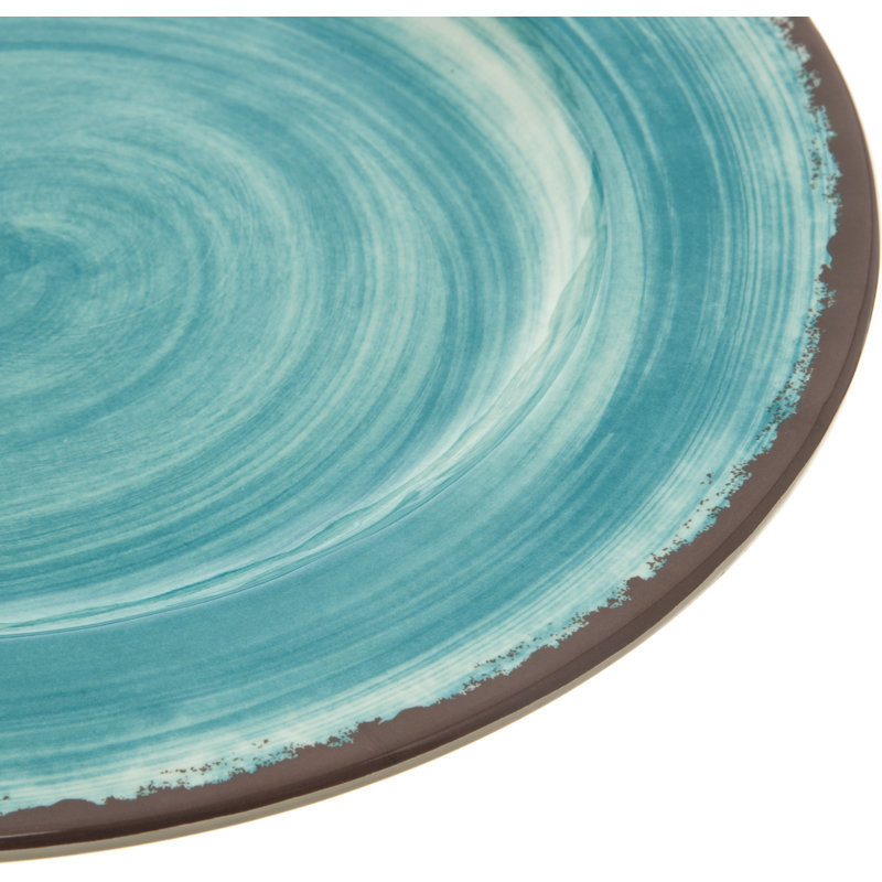 Assiette plate en mélamine 11 po Darrion, Aigue-marine