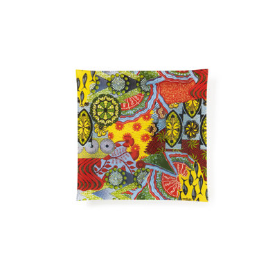 Excelsa Afrika Porcelain Glass Stainless Steel Platter Serving Dish