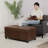 Kenwith 17.32" Wide Faux Leather Rectangle Storage Ottoman-1063489945