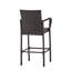 Style élégant 2 - et métal, hauteur 45,56 po, brun 2 pièces Tabourets d'extérieur à structure en métal longue durée, brun clair, 45,56 po-528848402