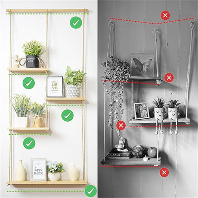 Tablette murale plante Macrame