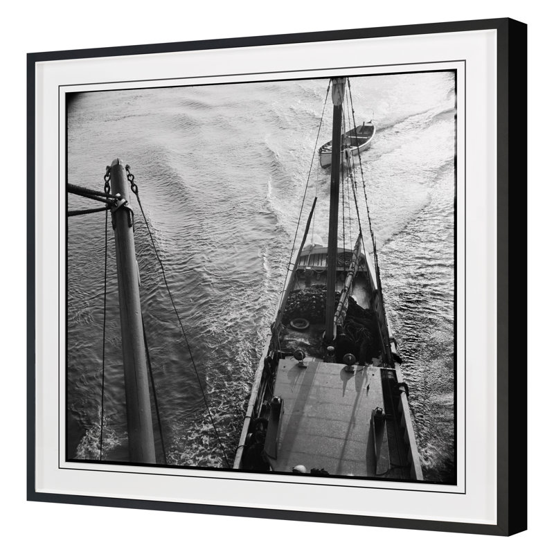 Boat Angles 3 Print by Grand Archives, Black Framed, 36" H x 36" W