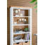 Bibliothèque en bois avec deux bacs de rangement 35,5 x 12 x 71 po
