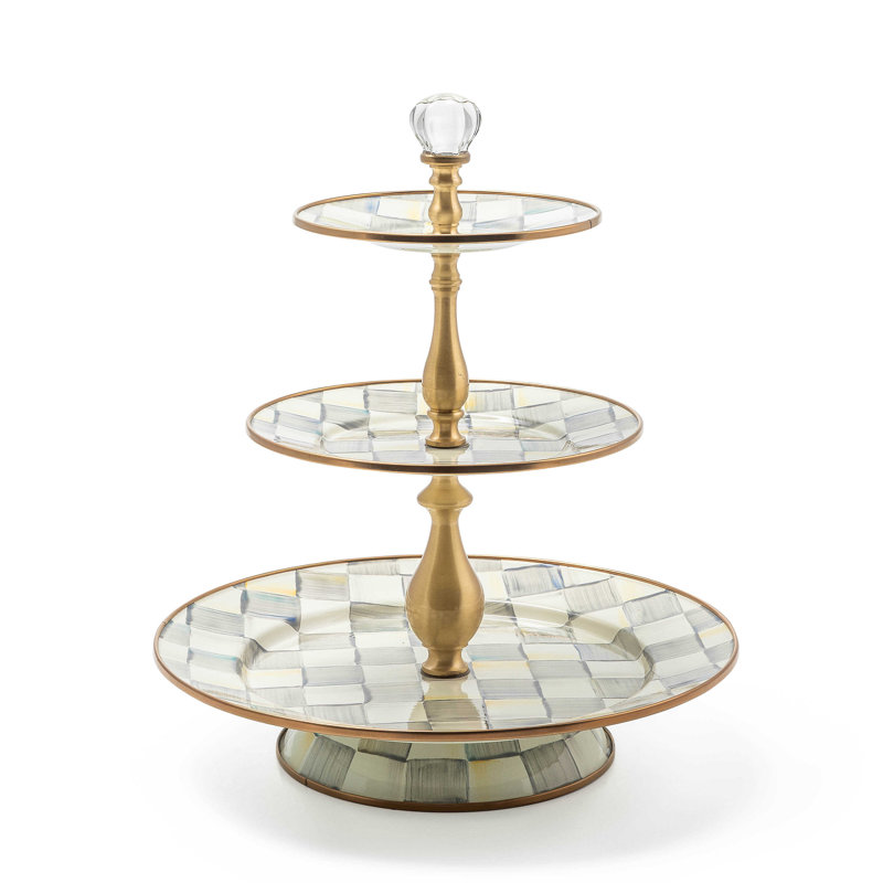 Sterling Check® Three Tier Sweet Stand