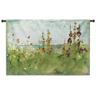 Tapisserie Hollyhocks by The Sea
