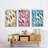 " Patterned Leaf Shapes I " 3 - Pieces-91887056-91887057