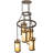 Balanger 6 - Light Steel Dimmable Cylinder Chandelier