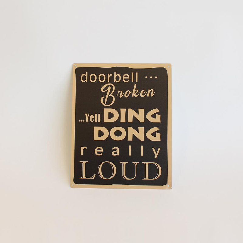 Sonnette brisée. Signe de Yell Ding