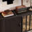 Modern light luxury black storage sideboard.