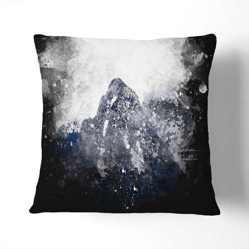 Bucegi Mountains in Romania Cushion with Filling, 40cm H x 40cm W x 15cm D, White