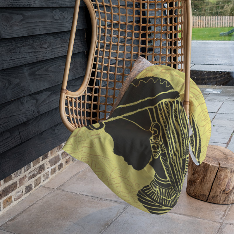 Brady Throw Blanket, Yellow