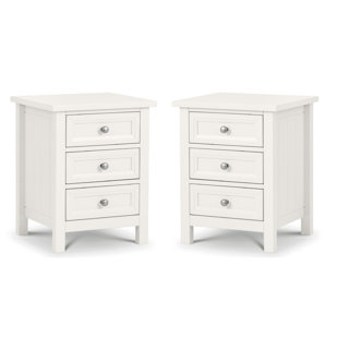 Maine Manufactured Wood Bedside Table (Set of 2)
