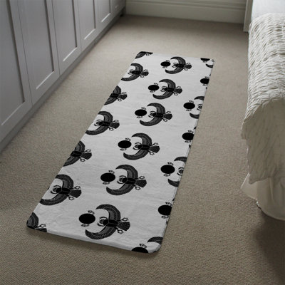Kirtley Runner 68 cm x 235 cm Animal Print and Chevron Shaggy Area Rug