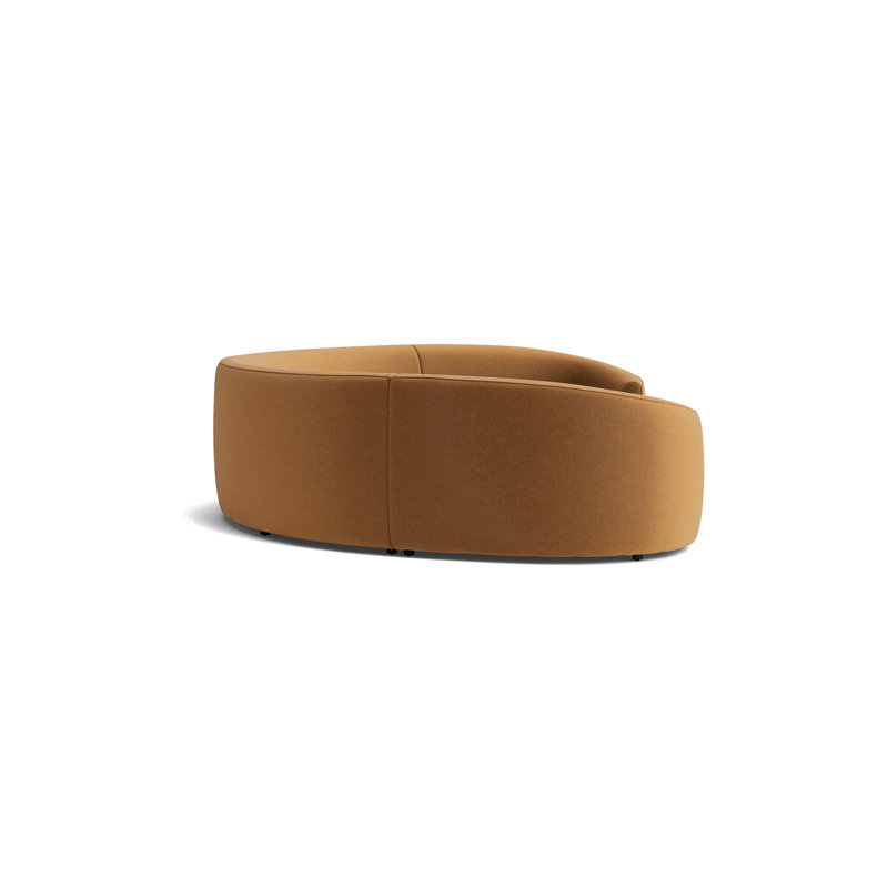 Giselle Sectional, Performance Velvet - Hazelnut