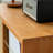 Rattan Glass Door Display Magazine Cabinet