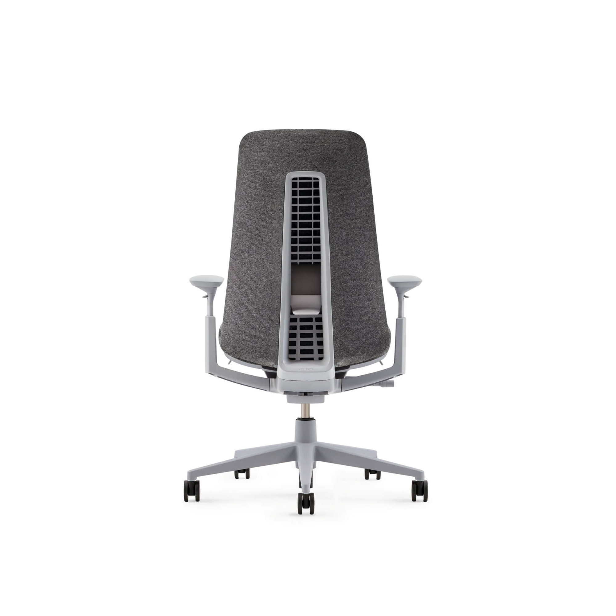 Haworth Fern Digital Knit Task Chair, Yes, Heathered Gray