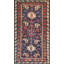Tapis Seychour de la fin du 19e siècle à motif tribal de couleur bleu classique