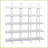 Bookshelf 5-Tier Industrial White Bookcase with MDF &amp; Steel Frame | Anti-Tip | White | MDF+Steel-2135336837