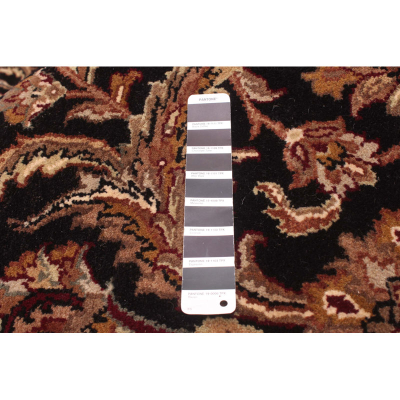 Tapis noir Sultanabad 12 po 2 po x 15 po 1 po