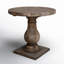 Table de bout à piédestal en bois massif Farrer-34372090