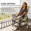 Ensemble de 2 chaises longues confortables