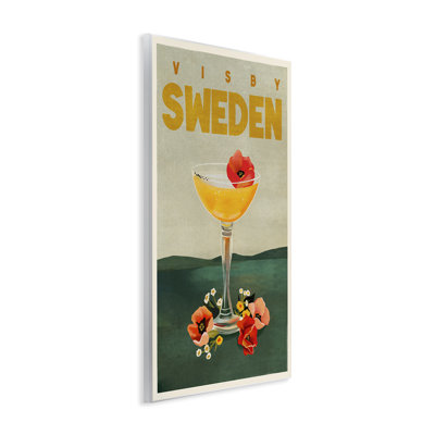 Visby Sweden Cocktail Wall Plaque Art by The Whiskey Ginger