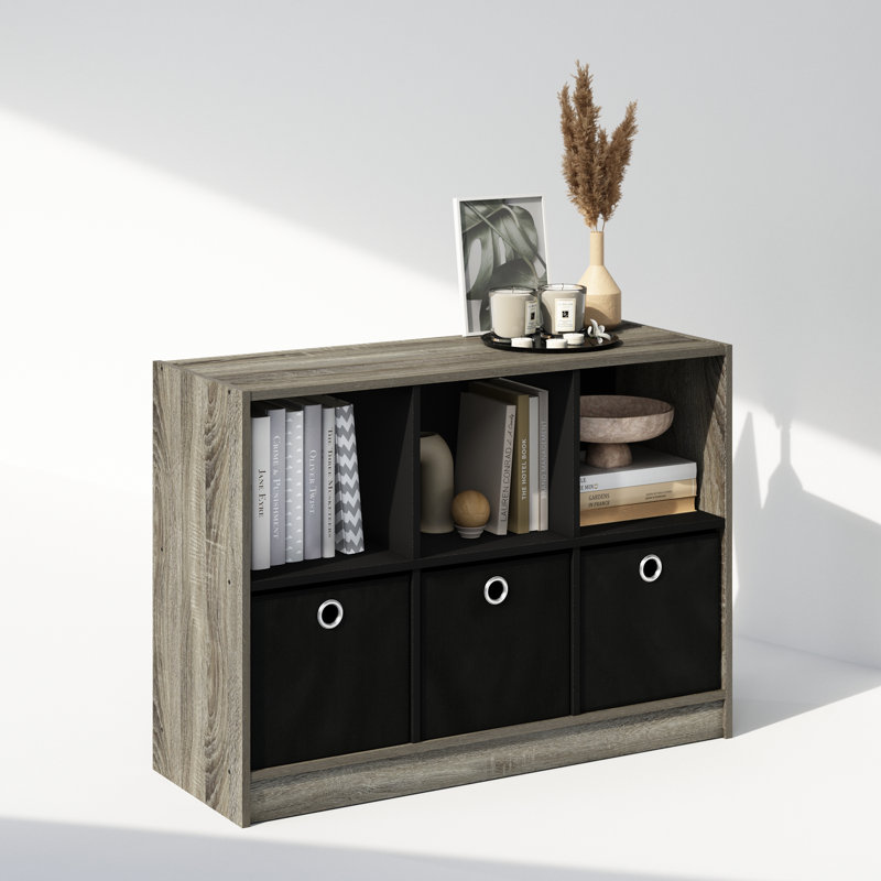 Navarion Bookcase, French Oak/Black