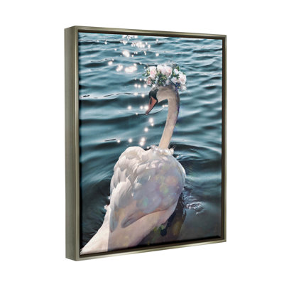 " Flower Crown Swan Lake Ripples "