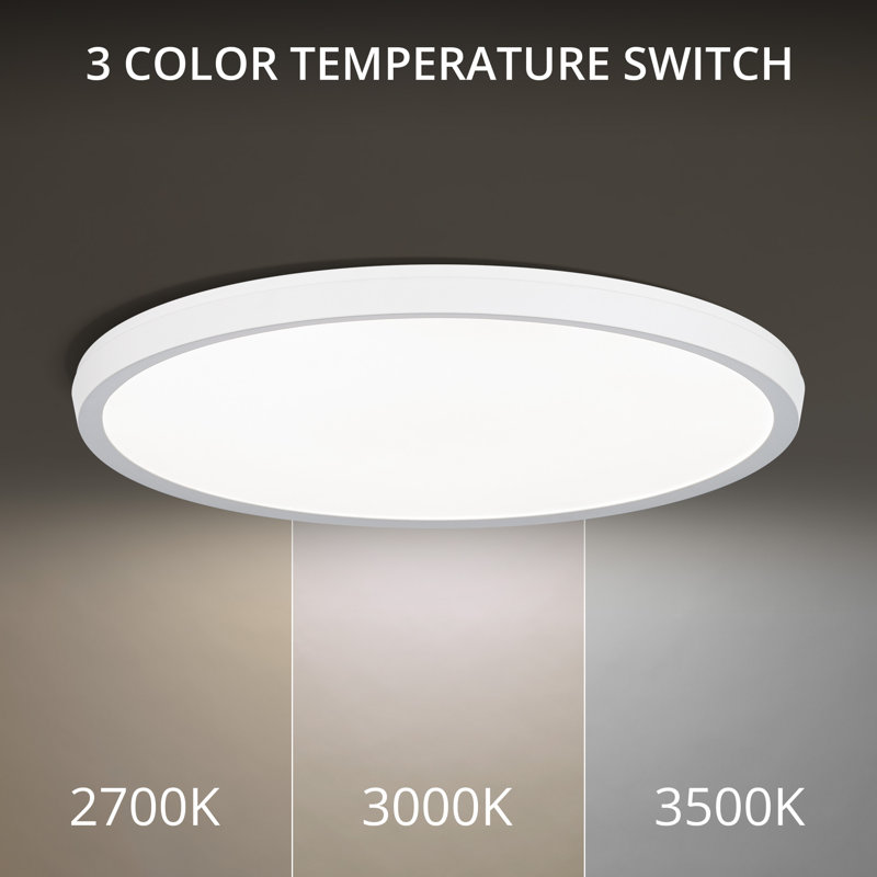 Argo 19'' White Aluminum LED Flush Mount Light