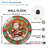 Santa-Delivers-Gifts-On-Clock Art - 12'' Modern Glass Wall Clock