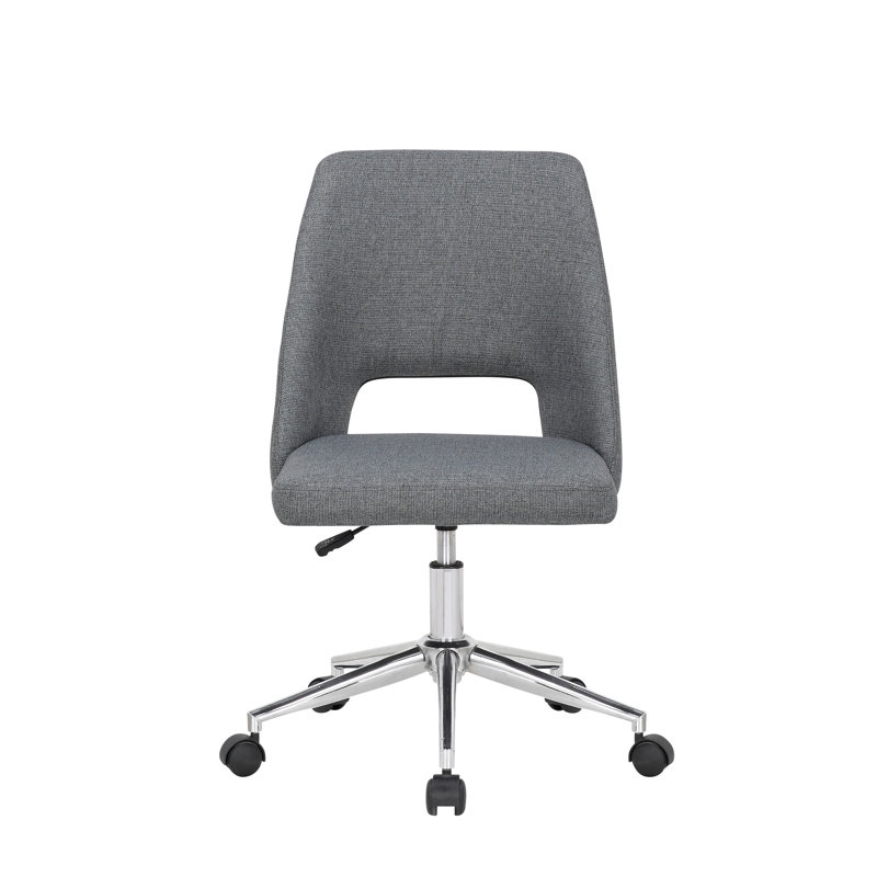 Linen Task Chair, Dark Grey