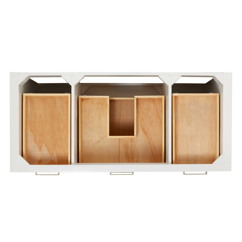 4_ARIEL Bristol 42 Single Sink Bathroom Vanity with Carrara White Quartz, White, 48"