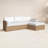  Maddie 100" Wicker Chaise Sectional-1278146042