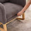 Chaise longue berçante avec repose-pieds Accent-1813445814