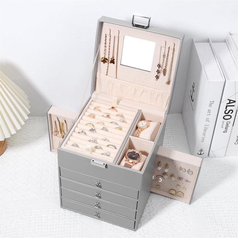 Russella Jewellery Box +, in Grey