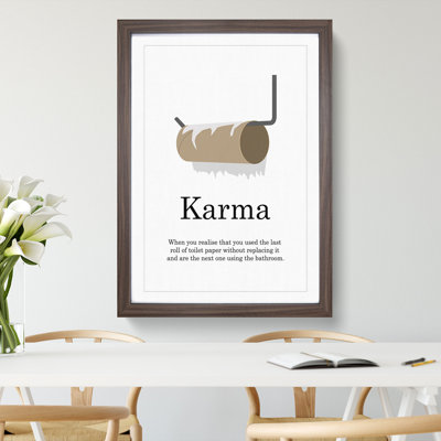 Karma - Picture Frame Typography