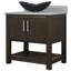 Meuble-lavabo de 36 po avec comptoir en quartz moka et lavabo