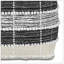 Pouf carré orge - blanc / beige / noir