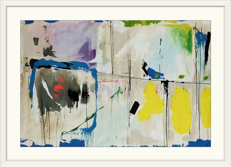 «No Limit» Govind, reproduction d'art, Cadre blanc, H 24 po x l 32 po x P 1 po