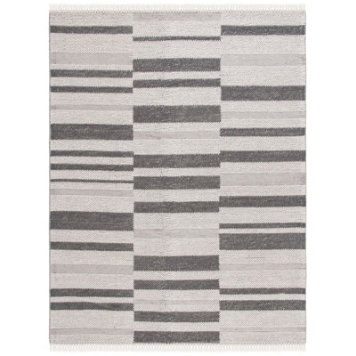 Tapis ivoire / gris foncé Charvik