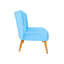 Fauteuil à oreilles élégant, turquoise, 25,2 po x 29,5 po x 25,6 po | Structure en bois massif, tissu 100% polyester, 32 mousses en mousse pour plus de confort | Conception facile à nettoyer et élégante pour le salon, la chambre à coucher et le bureau-200071180