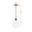 Luminaire suspendu conique à 1 lumière Okelly-1350956796