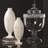 Greek Key Handmade Glass Decorative Urns & Jars