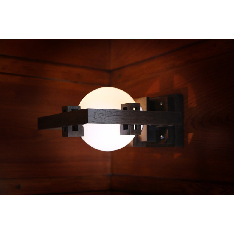 Robie 1 - Light Flush Mounted Sconce, Walnut