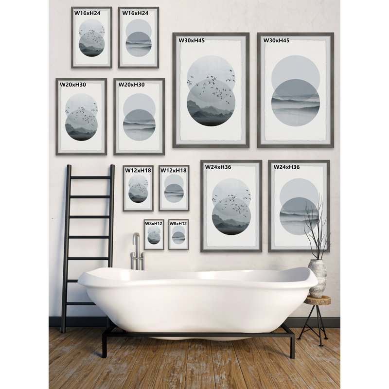 « twilight paradise » par parvez taj,-impression sur papier à multiples cadres photo 2 pièces, H 18 po x l 12 po x P 1,5 po