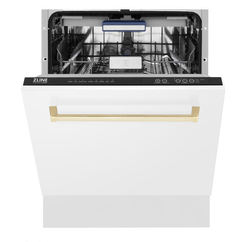 Zline Autograph Edition 24" 51 dBA Built-In Button Control Dishwasher, Gold